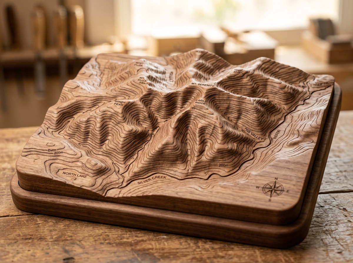 Reliefs 3D Topographiques Fraise Boule